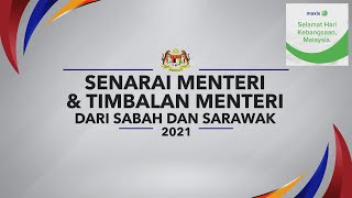Infografik Senarai Menteri Serta Timbalan Menteri Dari Sabah Dan Sarawak 