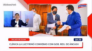 Convenio con el Gobierno Regional de Ancash - Dr. Fermín Silva