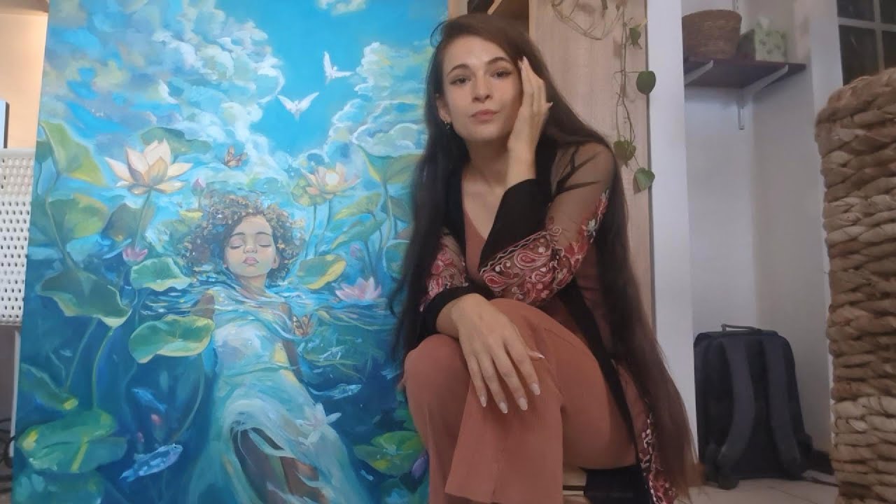 This Painting Became a Big Mural | When Silence Blooms