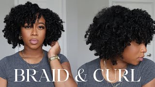 EXTRA DEFINED BRAID &amp; CURL ROUTINE USING GREY PERM RODS 2023 🔥BEGINNER FRIENDLY | MUST WATCH..