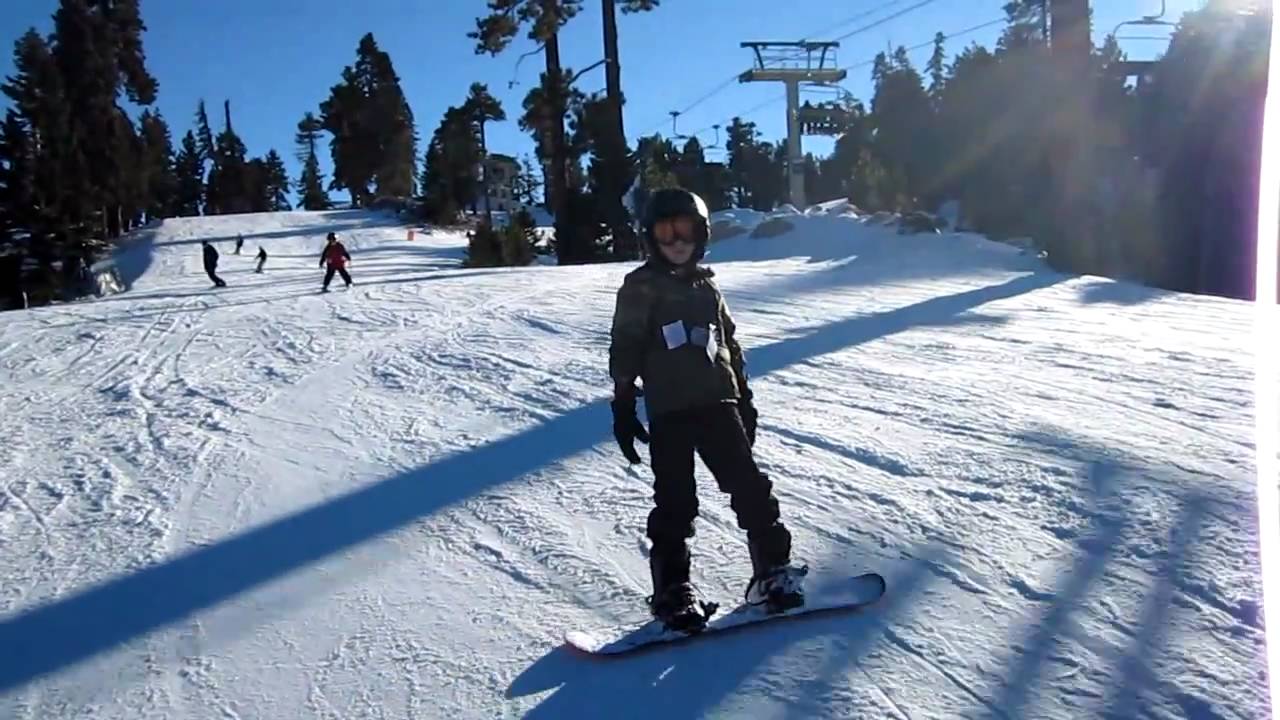 Our first day of skiing season on the Snow Summit at Big Bear Lake