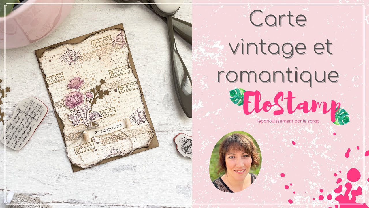 Live créatif : carte vintage et romantique