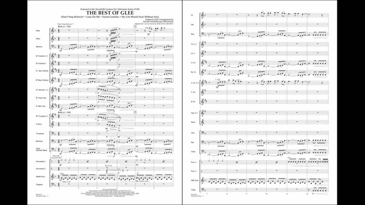 The Best of Glee adapted by Michael Brown