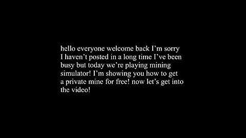 HOW TO GET A FREE “private mine” in Roblox mining simulator