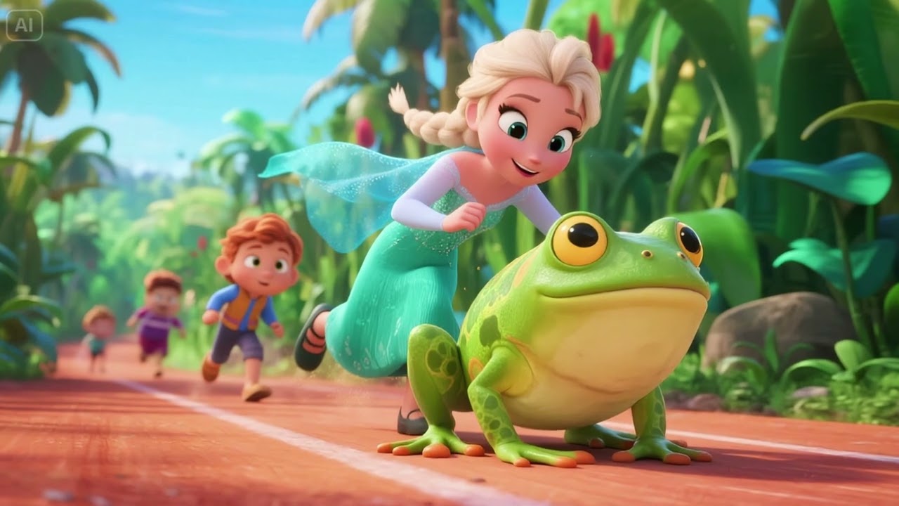 Hoppy Frog & Elsa’s Jungle Race Adventure! 🐸🏃‍♀️🌿 Fun for Kids