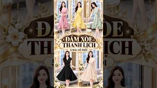 Đầm Xòe Cổ Vest Thắt Nơ Eo Mã 2114 – Váy Công Sở, Dự Tiệc Cực Sang Chảnh & Tinh Tế