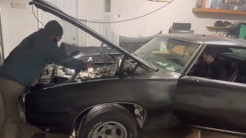 1969 Pontiac Lemans 455 first start and run in 26 years