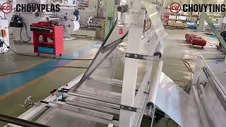 Roll to Roll Rewinding Machine with Triangle Folding Device | CP-1200FD