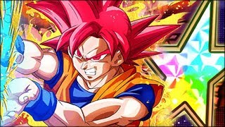 Impressive 100% Rainbow Star Int Super Saiyan God Goku Showcase Dbz Dokkan Battle
