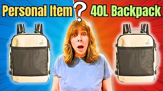 This 40L Backpack Fits as a Personal Item?!
