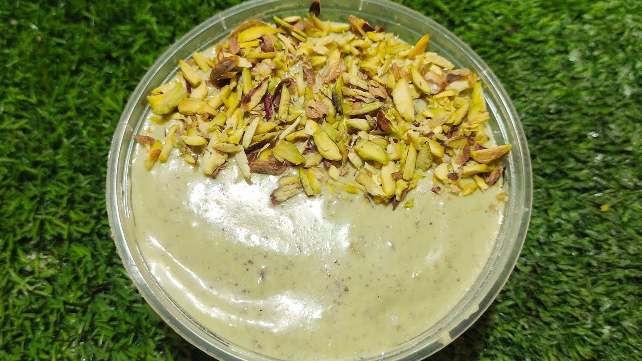 Ramzan Special No Sugar Healthy Pistachio Mousse Recipe.Wieghtloss Friendly.