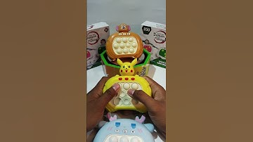 Playing push game pikachu, pop it elektrik, push game challenge, asmr, #popit #toys