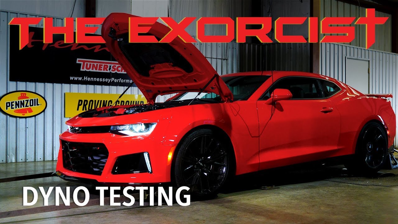 Hennessey Exorcist Camaro Makes 900 HP At The Wheels On Pump Gas: Video |  GM Authority