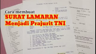 Surat Permohonan Menjadi Prajurit TNI AD