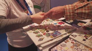 Olympic pin trading brings fans together in Milan turning collectibles into connections