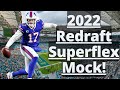 2022 Redraft Superflex Mock Draft! (2022 Fantasy Football)