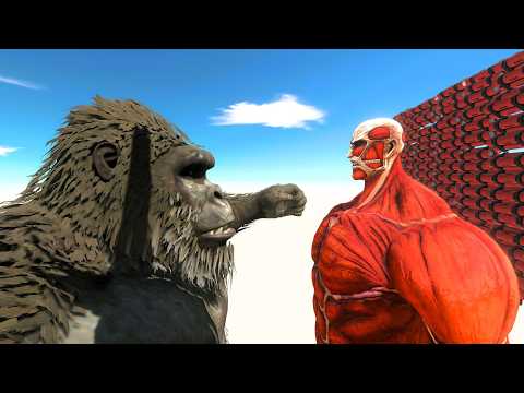 Reach the evolution gate and King Kong, Colossal Titan - Animal Revolt Battle Simulator