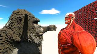 Reach the evolution gate and King Kong, Colossal Titan - Animal Revolt Battle Simulator