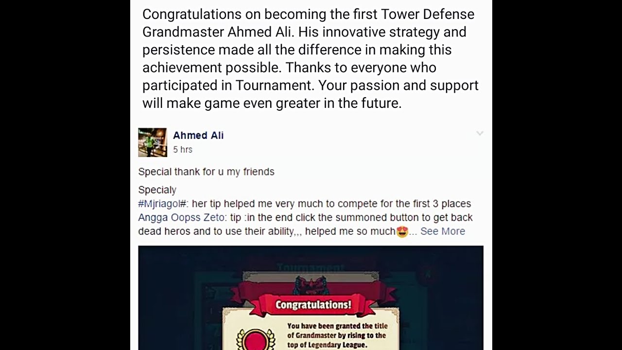 Realm defence,, I'm the first grandmaster