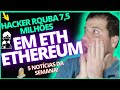 🔴TUBARÕES ACUMULAM 80 MILHÕES EM ADA, HACKER ROUBA 7,5 MILHÕES EM ETH, POSSIVEL QUEDA DE 50% DO BTC!