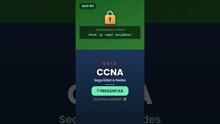 Quiz CCNA + Seguridad 🔒 ¿Cuántas acertás?  #CCNA #Cisco #Networking  #OSPF #QoS #VLAN  #IPv6  #IT