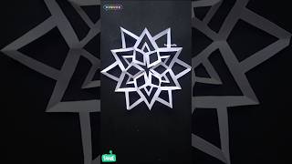 Easy &beautiful paper snowflake making✨❄️/ paper craft #shorts #drawing #papercrafts #snowflakes