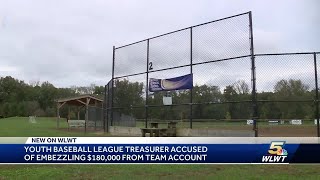 Treasurer accused of embezzling $180k from youth baseball league