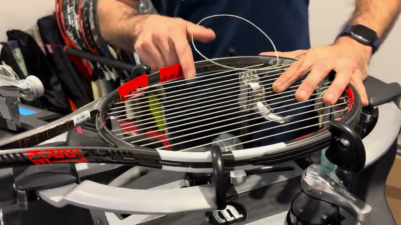How to re-string a Babolat Strike VS tennis racquet