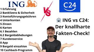ING Diba vs. C24: Which checking account is better? Comprehensive comparison 2025! [+my experiences]