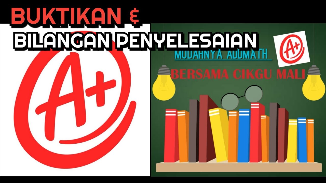 BUKTIKAN & BILANGAN PENYELESAIAN - FUNGSI TRIGONOMETRI