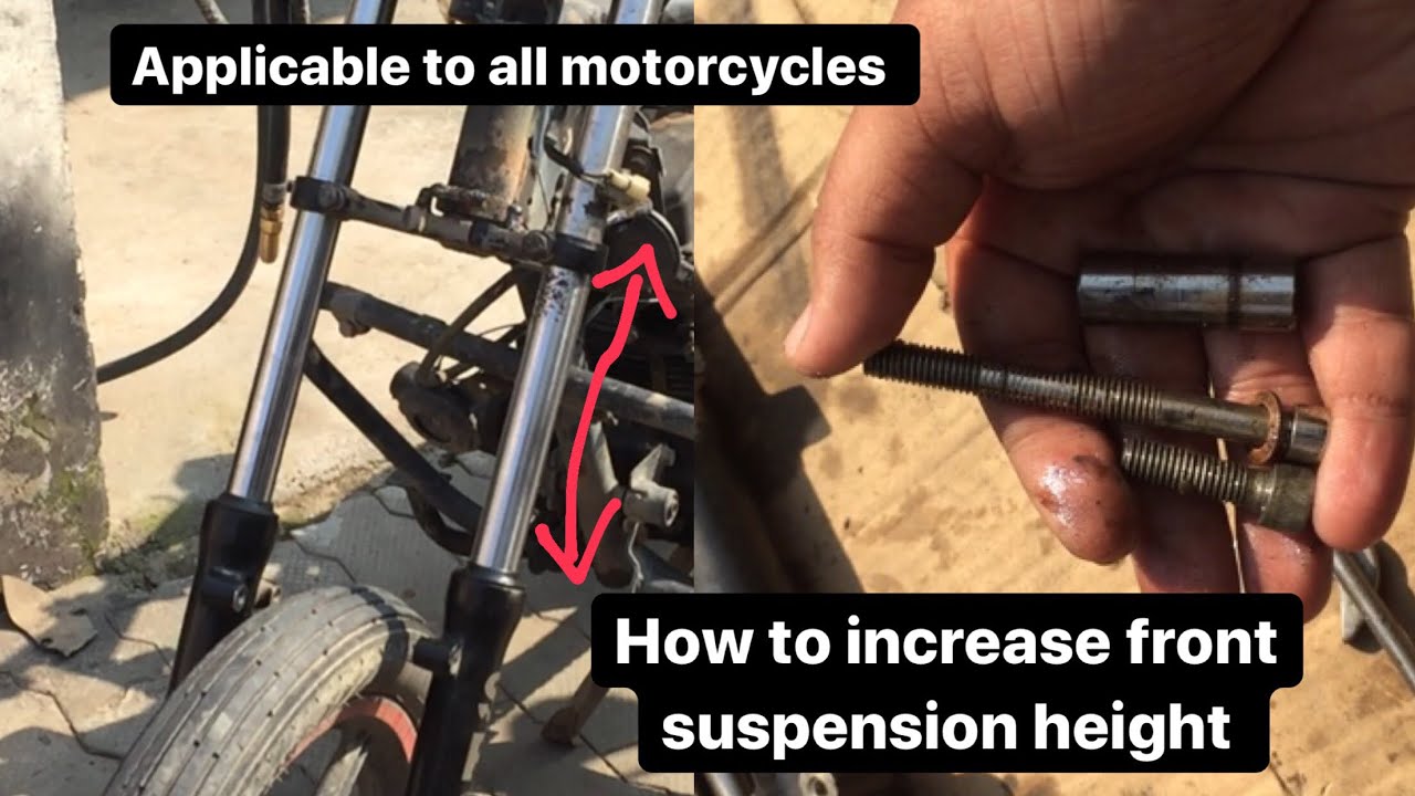 How to increase front suspension height shocker up height increase