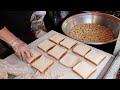 토스트 어묵 / master of fish cake making / korean street food