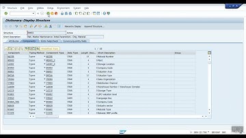 10.  structure in abap data dictionary