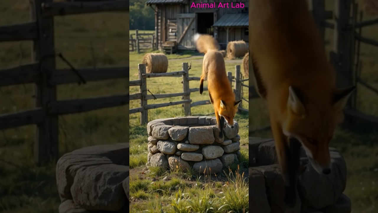 Fox Falls In a Deep Farm Well Rescued by Helicopter! 