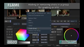 Flame Capsule 020 - Adding or removing shots in a group for grading or VFX - Flame 2021.1 screenshot 2