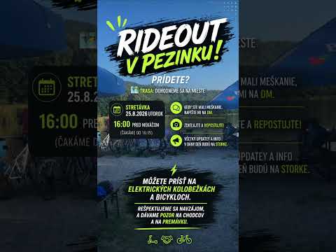 😱 Rideout v Pezinku! 🛴⚡️ #pezinok #rideout #escooter #bike #slovakia