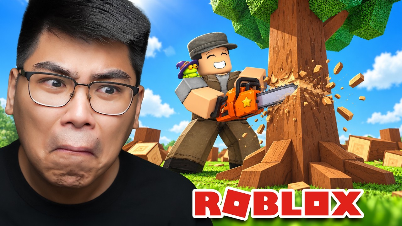 Playing CHOP THE FOREST for the first time