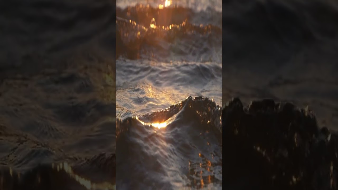 Relaxing Ocean waves sunset Music 