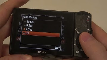 How to Manage Auto Review Timer on SONY DSC RX100M3?