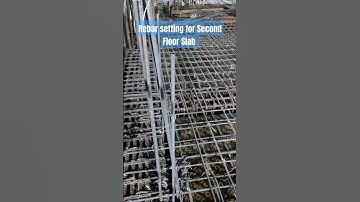 Rebar Placement for Second floor Slab #rebar #placement #settings #site #building #construction #job