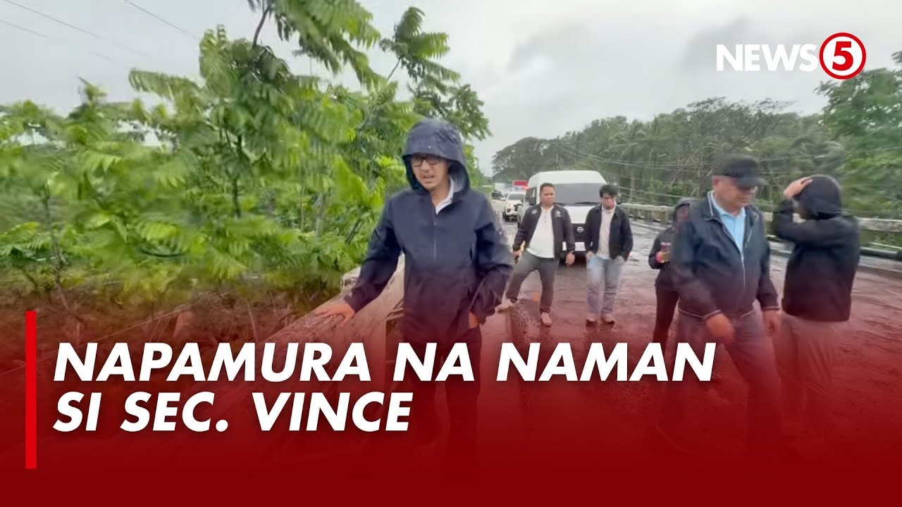 DPWH Sec. Vince Dizon, napamura sa pagyanig ng isang tulay sa Andaya Highway