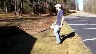 Redneck Leaf blowing
