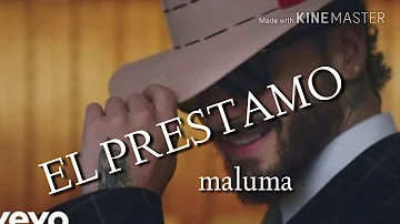El prestamo MALUMA audio oficial mp3 (lyric)