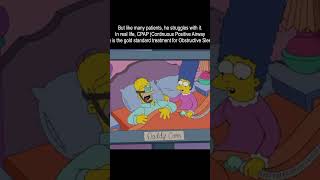 Homer Simpsons CPAP Struggles 😴💨 (Due to Sleep Apnea)