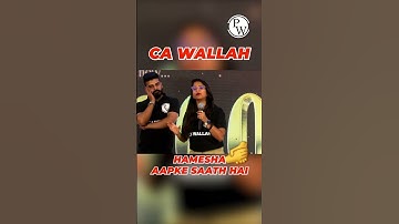 CA Wallah Humesha Apke Sath Hai ❤️ #PW #Shorts #CAWallahByPW