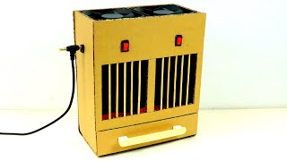 How to Make a Powerful Air Cooler with Double Cooler | Make an Air Cooler with Cardboard at Home