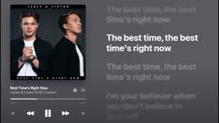 Lance & Linton, NC Carson - Best Time’s Right Now (Karaoke Instrumental)