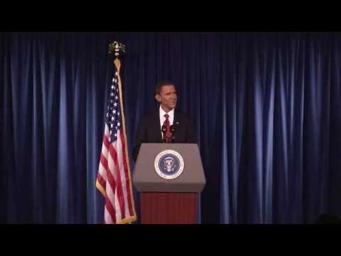 Steve Bridges as Obama - Comedy Impression - Pt 1