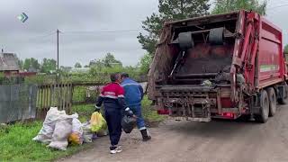 На Максаковских дачах регоператор начал вывоз мусора бесконтейнерным способом.