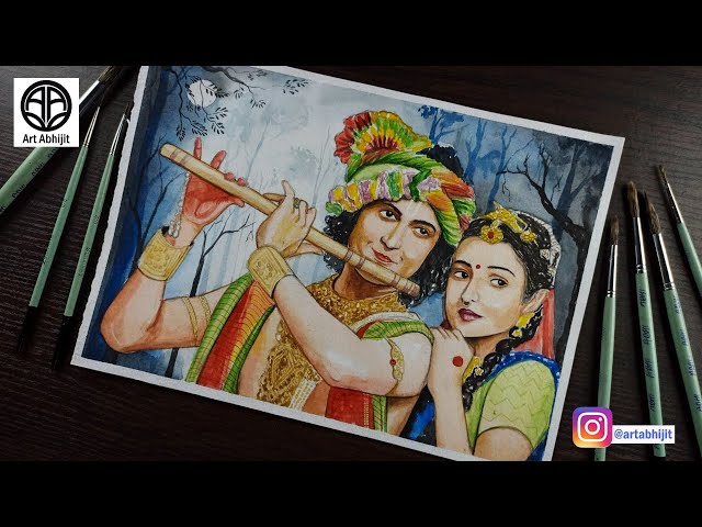 Radha Krishna Mandala Art Drawing | Radha Krishna Drawing |Easy Drawing |  Step By Step Beautiful Art - YouTube